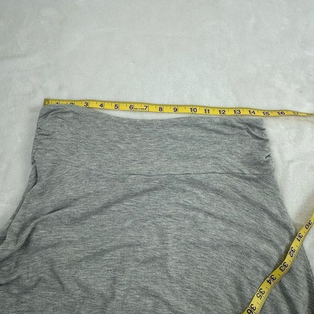 Artisan NY Women's M Pull On Midi Skirt Gray Casual Basic Lounge Comfy‎ Relaxed - Picture 7 of 9